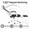 Lirago Mesh Office Chair w/Footrest - High Back, Adjustable Headrest & Lumbar - Black - 3 of 4