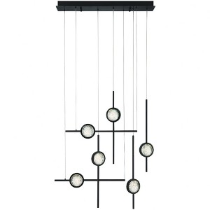 Eurofase Lighting Barletta 6 - Light Chandelier in  Black - 1 of 3