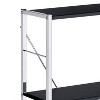 Vynxaria Chrome 4-Tier Rectangular Bookshelf - Modern Elegance for Any Space - 4 of 4