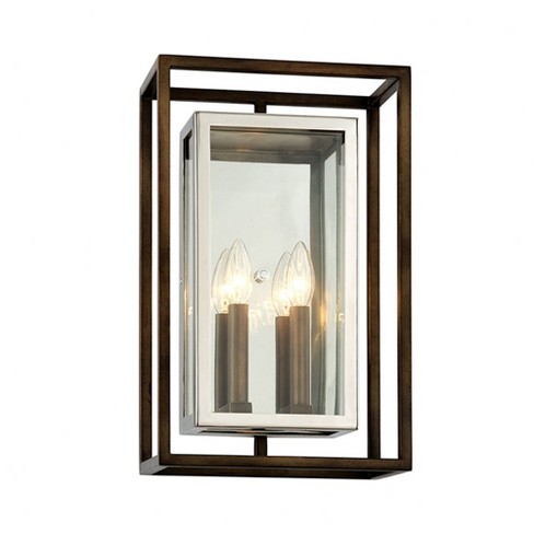 Troy Lighting Morgan 2 - Light Wall Light in  Bronze Clear Shade - image 1 of 1