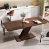 Multifunctional Extendable Dining Table with Base, Space-Saving and Modern Console Style for Home or Office-Tanpinhause - 3 of 4