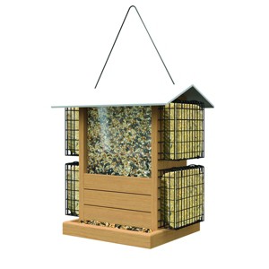 Woodlink Nordic Deluxe Ranch Bird Feeder - Teak/White - 1 of 3