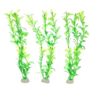 Unique Bargains Aquarium Plants Decorations Artificial Aquatic Plant Green - 1 of 4