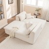 Modern Corduroy Chaise Lounge Chair Set of 2, Oversized Sleeper Sofas with High-Resilience Foam for Bedroom or Living Room – The Pop Home - 3 of 4