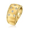 Ross-Simons 0.35 ct. t.w. Scattered-Diamond Ring in 18kt Gold Over Sterling - 3 of 4