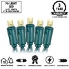 Novelty Lights LED Christmas String Lights 70 Mini Bulbs (Green Wire, 24 feet) - 4 of 4