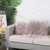 Unique Bargains Faux Fur Warm Fuzzy Square Plush Gradient Pillowcase 1 Pc - 3 of 4