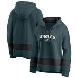 NFL Philadelphia Eagles Women's Halftime Adjustment Long Sleeve Fleece Hooded Sweatshirt