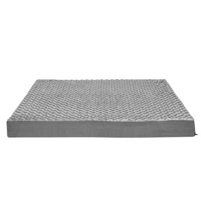 Gray Jumbo Ultra Plush Orthopedic Foam Dog Bed