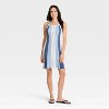 universal thread blue striped dress Pleated Silver Blue Mikado Wedding Dress Belt main image 1