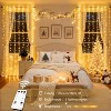 FAAYFIAN 9.8 x 9.8 ft 300-LED Christmas Curtain Lights, Plug-In Window String Lights with Remote & 8 Modes - 2 of 4