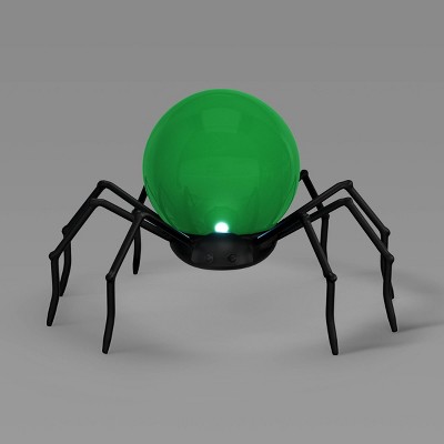 Lit Metal Spider with Glass Ball Figurine - Hyde and EEK! Boutique™ Dark Green
