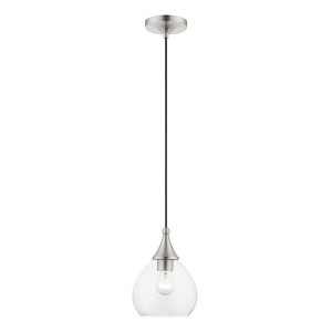 Livex Lighting Catania 1 - Light Pendant in  Brushed Nickel - 1 of 4