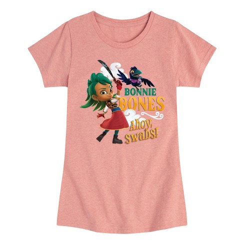 Girls' - Santiago of the Seas - Bonnie Bones Queen of the Pirates Fitted Short Sleeve Graphic T-Shirt - image 1 of 4