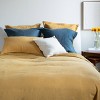 100% French Linen Flanged Euro Sham 26" x 26" | BOKSER HOME - 3 of 4