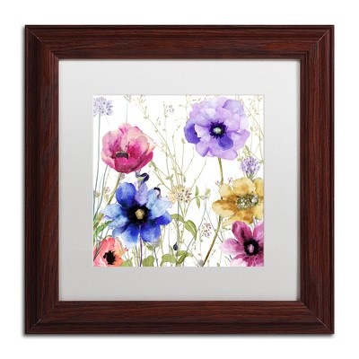 Summer Diary II Pink and Purple Floral Canvas Art