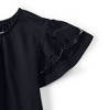 Lands' End Women's Lightweight Jersey Crew Neck Ruffle Sleeve Flowy Top - 4 of 4