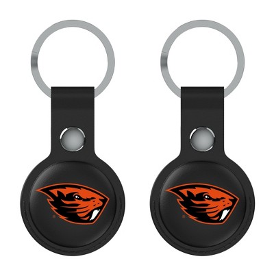 Keyscaper NCAA Pac-12 Universities Insignia Black Airtag Holder 2-Pack