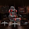FONTOI Office Chair with Footrest and Removable Headrest and Waist pillow, Leather Recliner with Fixed-up Armrests, Red, 27.55"*48.62"*27.55" - 2 of 4