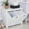 Dexmalle Tilt-Out Laundry Sorter Bathroom Cabinet - 3 of 4
