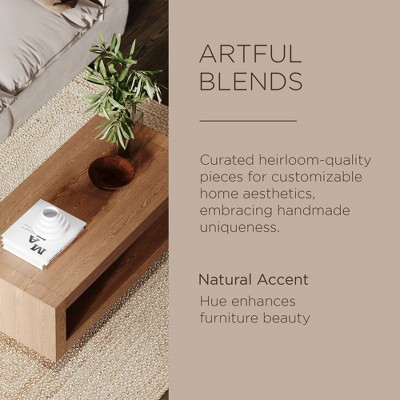 Artemis Large Dark Brown Oak Coffee Table with Storage Shelf