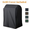 SKONYON Charcoal Grill Barbecue Pit Meat Cooker BBQ Camping with Grill Cover - 4 of 4