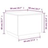 vidaXL Coffee Table Smoked Oak Engineered Wood Medium Coffee Table - 4 of 4