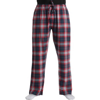 #followme Men's 100% Cotton Flannel Pajamas - Buffalo Plaid Pajama Pants for Men - Lounge & Sleep PJ Bottoms