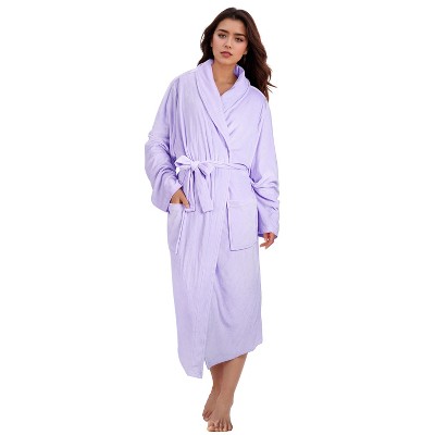 Catalonia Womens Lightweight Summer Robe, Ladies Long Bathrobe, Purple ...