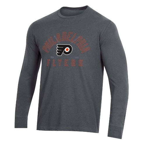 CCM Philadelphia Flyers Logo Crew Long Sleeve Shirt - Mens