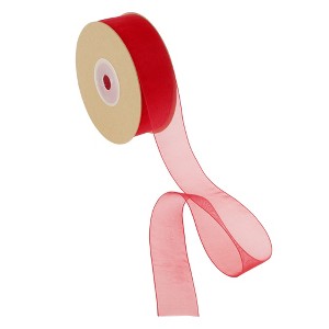 Unique Bargains Nylon Gift Ribbon for Wide Wedding Christmas Decorative 90"x0.98" - 1 of 4