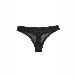 Women's Mesh Lace Trim Thong Panty - Blush Lingerie - 1 of 1