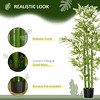 Sapphtopaz Artificial Bamboo Tree in Nursery Pot, Artificial Tree Faux Decorative Plants, Indoor & Outdoor Decor for Living Room, Foyer - 2 of 4