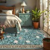 Modern Washable Area Rugs for Living Room Non Slip Stain Resistant Ultra Soft Floral Rug Carpet Floor Mat for Bedroom Dining Room Office - 3 of 4