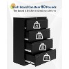 Drawer File Cabinet with Lock, Metal Lateral Filing Cabinet on Wheels, Heavy Duty File Storage for Letter/Legal Documents, Home Office - 4 of 4