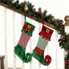 FIONECA 2Pack Christmas Stockings Custom Name 22 Inches Big Elf Christmas Stocking Fireplace Hanging - 4 of 4