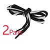 Elerevyo Reflective Oval Half Round Colorful Shiny Shoe Laces for Sneakers Basketball Shoes 2 Pairs - 3 of 4