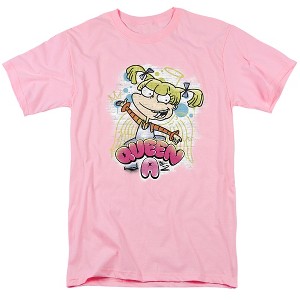 Rugrats Queen A For Angelica Adult T-Shirt Pink - 1 of 4