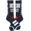 Naruto Shippuden Kakashi Hatake Hidden Leaf Village Logo Athletic Crew Socks - 3 of 4