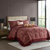 Gracie Mills Thornton 5-Piece Reversible Jacquard Bedspread Set with Throw Pillows - 2 of 4