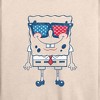 Women's - SpongeBob SquarePants - Flag Fill Sunglasses Lightweight French Terry Wide Neck Long Sleeve Shirt - 2 of 4