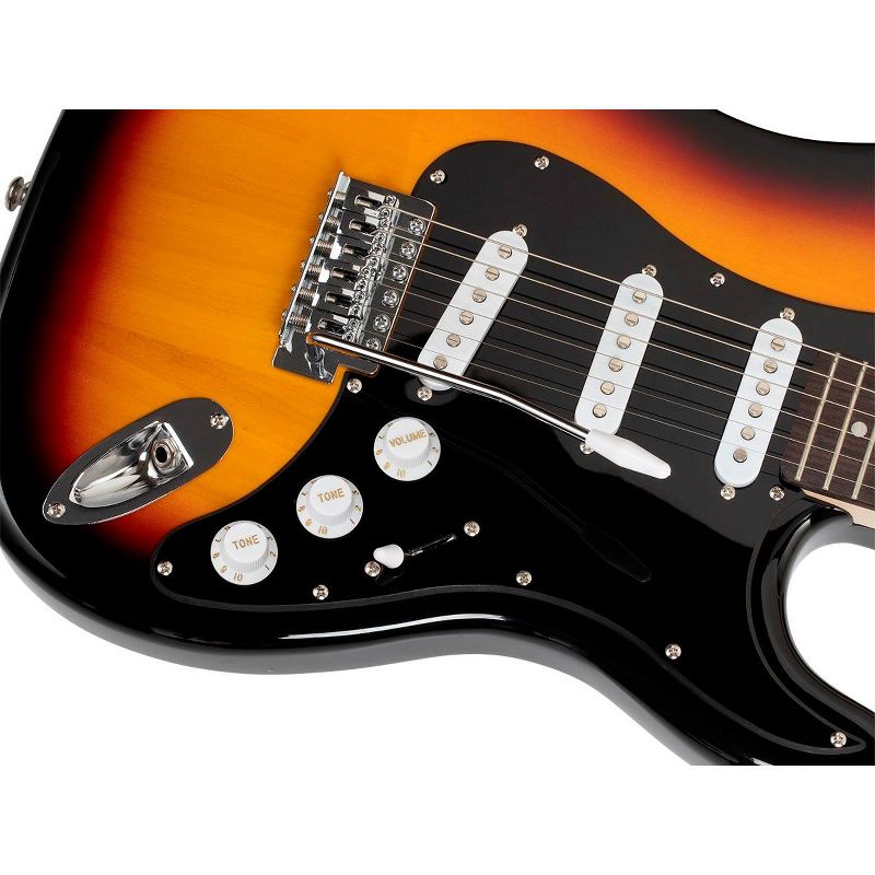 Monoprice Indio Cali Classic Electric Guitar - Sunburst, With Gig Bag, 4 of 7