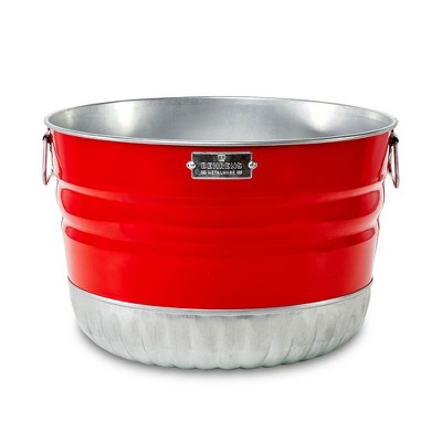 Behrens 9 Gal Galvanized Steel Utility Basket w/Wire Handle & Rim