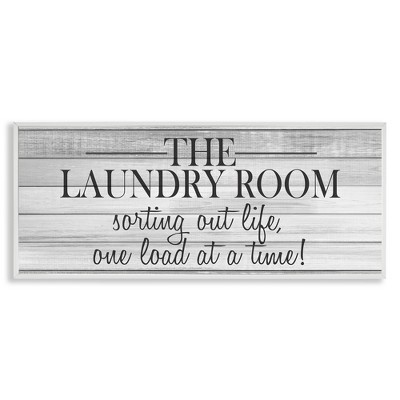 Stupell Industries Laundry Sorting Out Life, 24" x 10"