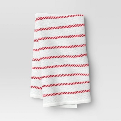 Christmas Striped Kitchen Towel Red - Wondershop™