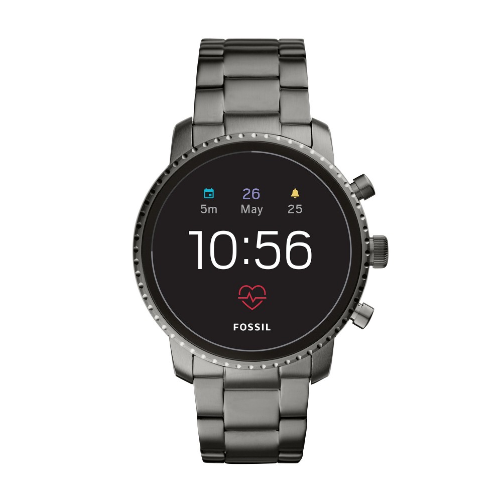 Fossil Gen 4 Smartwatch - Explorist HR 45mm Smoke Stainless Steel was $275.0 now $129.0 (53.0% off)