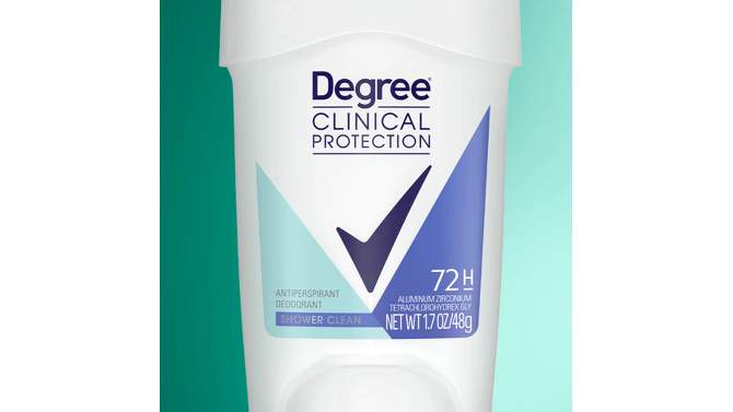 Degree Clinical Protection Shower Clean Antiperspirant &#38; Deodorant Stick - 1.7oz, 2 of 8, play video