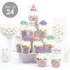 Big Dot of Happiness Pajama Slumber Party - Cupcake Decoration - Girls Sleepover Birthday Party Cupcake Wrappers and Treat Picks Kit - Set of 24 - 2 of 4
