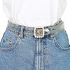 INSPIRE CHIC Women's Clear Transparent Square Pin Buckle Waist Belts - 4 of 4
