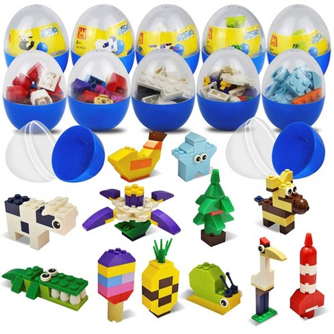 12 Packs Pre-filled Easter Eggs With Cute Characters Building